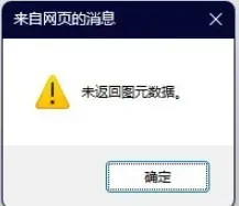 未返回图元数据